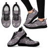 Black Elephant Aztec Pattern Print Black Sneaker Shoes For Men Women-grizzshop