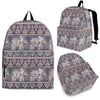 Black Elephant Aztec Pattern Print Premium Backpack-grizzshop