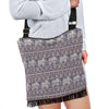 Black Elephant Aztec Pattern Prints Crossbody Bags-grizzshop