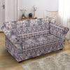 Black Elephant Aztec Pattern Prints Loveseat Cover-grizzshop