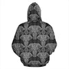 Black Elephant Mandala Print Women Men Pullover Hoodie-grizzshop