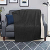 Black Glitter Texture Print Blanket-grizzshop