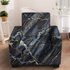 Black Gold Cracked Marble Armchair Cover-grizzshop