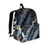 Black Gold Cracked Marble Backpack-grizzshop