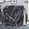 Black Gold Cracked Marble Blanket-grizzshop