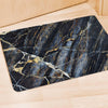 Black Gold Cracked Marble Door Mat-grizzshop