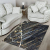 Black Gold Cracked Marble Floor Mat-grizzshop