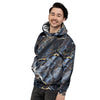 Black Gold Cracked Marble Men's Hoodie-grizzshop