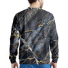 Black Gold Cracked Marble Men's Sweatshirt-grizzshop