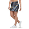 Black Gold Cracked Marble Mini Skirt-grizzshop