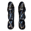 Black Gold Cracked Marble Muay Thai Shin Guard-grizzshop