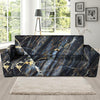 Black Gold Cracked Marble Sofa Cover-grizzshop