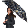 Black Gold Cracked Marble Umbrella-grizzshop