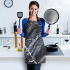 Black Gold Cracked Marble Women's Apron-grizzshop