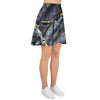 Black Gold Cracked Marble Women's Skirt-grizzshop