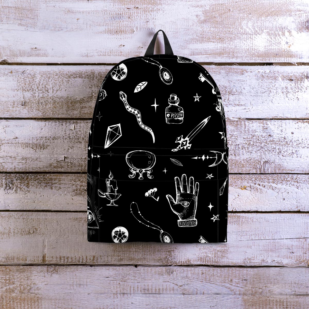 Black Gothic Witch Backpack-grizzshop