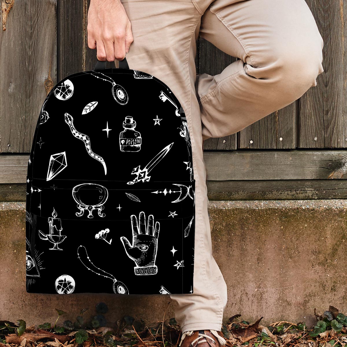 Black Gothic Witch Backpack-grizzshop