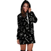 Black Gothic Witch Hoodie Dress-grizzshop