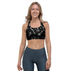 Black Gothic Witch Sports Bra-grizzshop