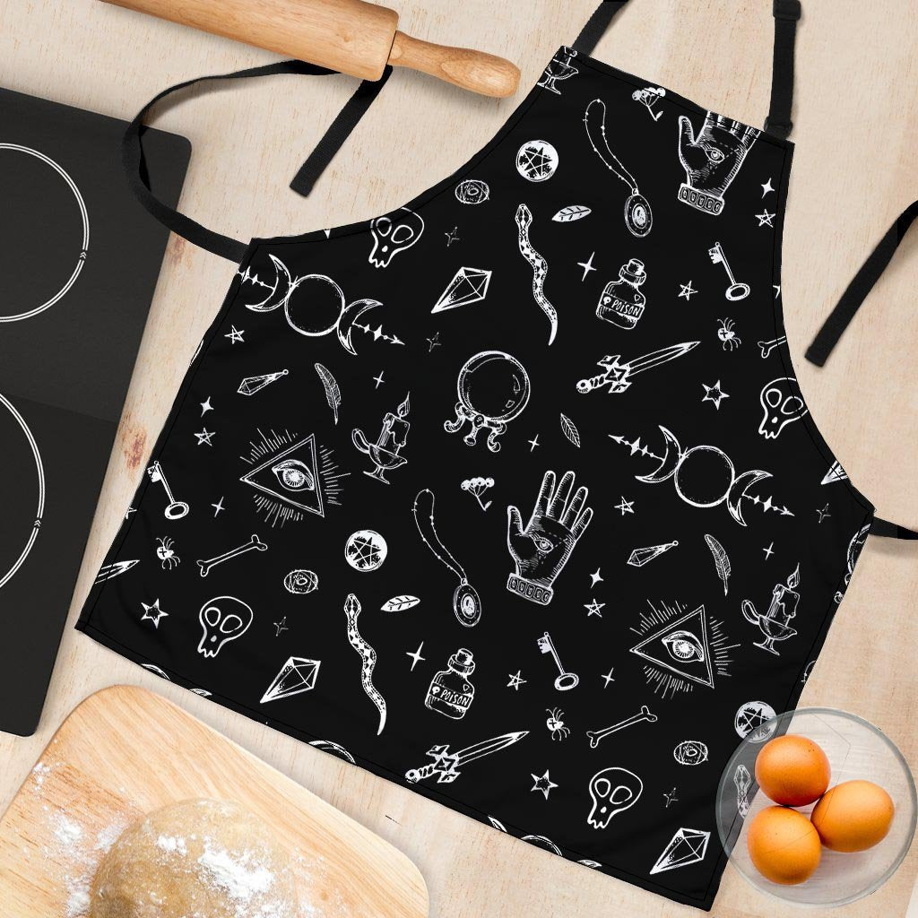 Black Gothic Witch Women's Apron-grizzshop