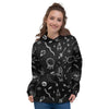 Black Gothic Witch Women's Hoodie-grizzshop