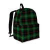 Black Green Plaid Tartan Backpack-grizzshop