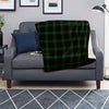 Black Green Plaid Tartan Blanket-grizzshop