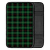 Black Green Plaid Tartan Car Console Cover-grizzshop