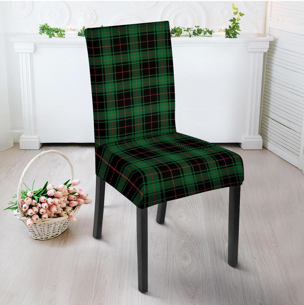 Black Green Plaid Tartan Chair Cover-grizzshop