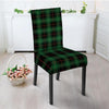 Black Green Plaid Tartan Chair Cover-grizzshop