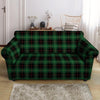 Black Green Plaid Tartan Loveseat Cover-grizzshop