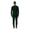 Black Green Plaid Tartan Men's Pajamas-grizzshop