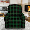 Black Green Plaid Tartan Recliner Cover-grizzshop