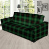 Black Green Plaid Tartan Sofa Cover-grizzshop