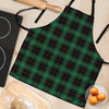 Black Green Plaid Tartan Women's Apron-grizzshop