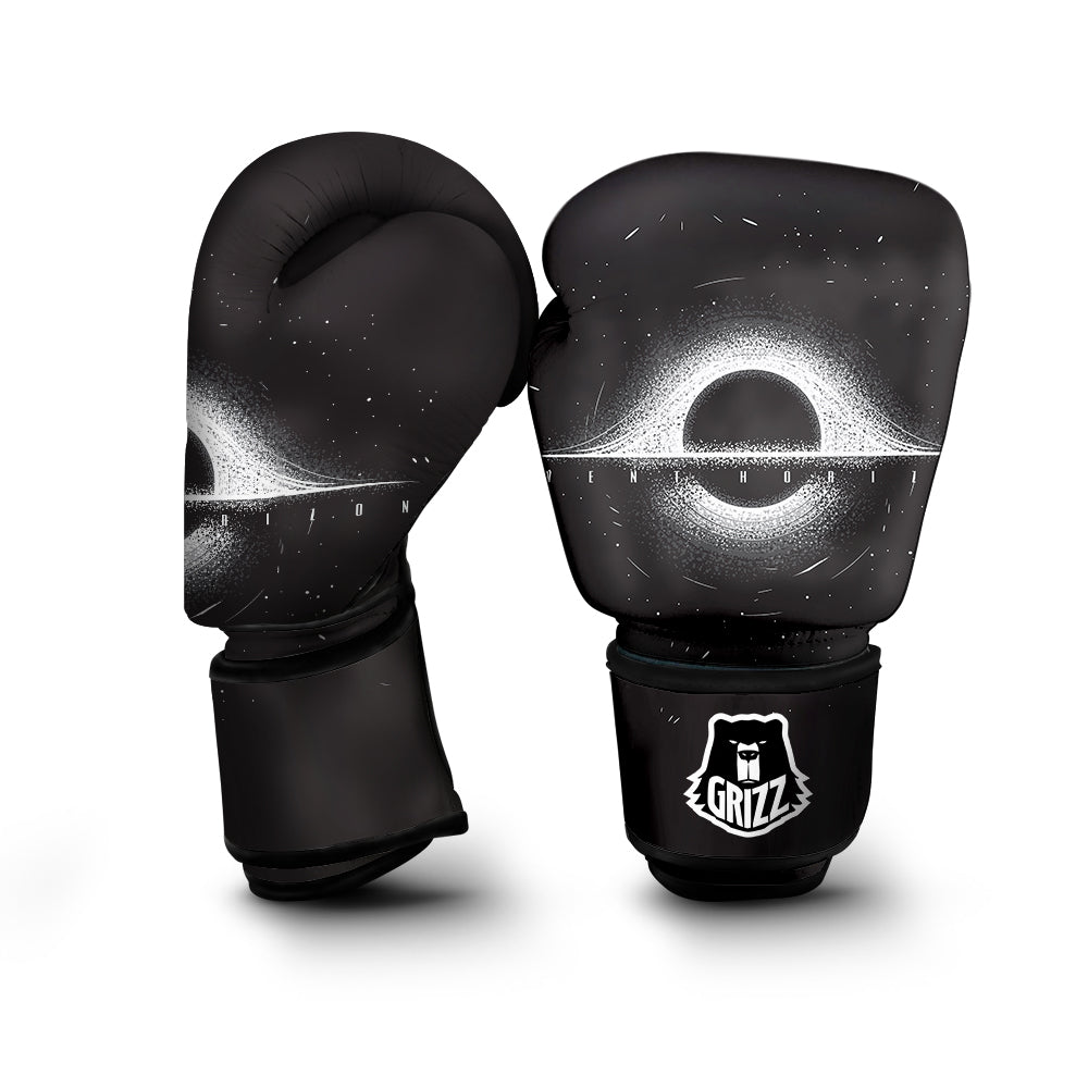 Black Hole Monochrome Print Boxing Gloves-grizzshop