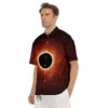 Black Hole Scientific Print Men's Short Sleeve Shirts-grizzshop