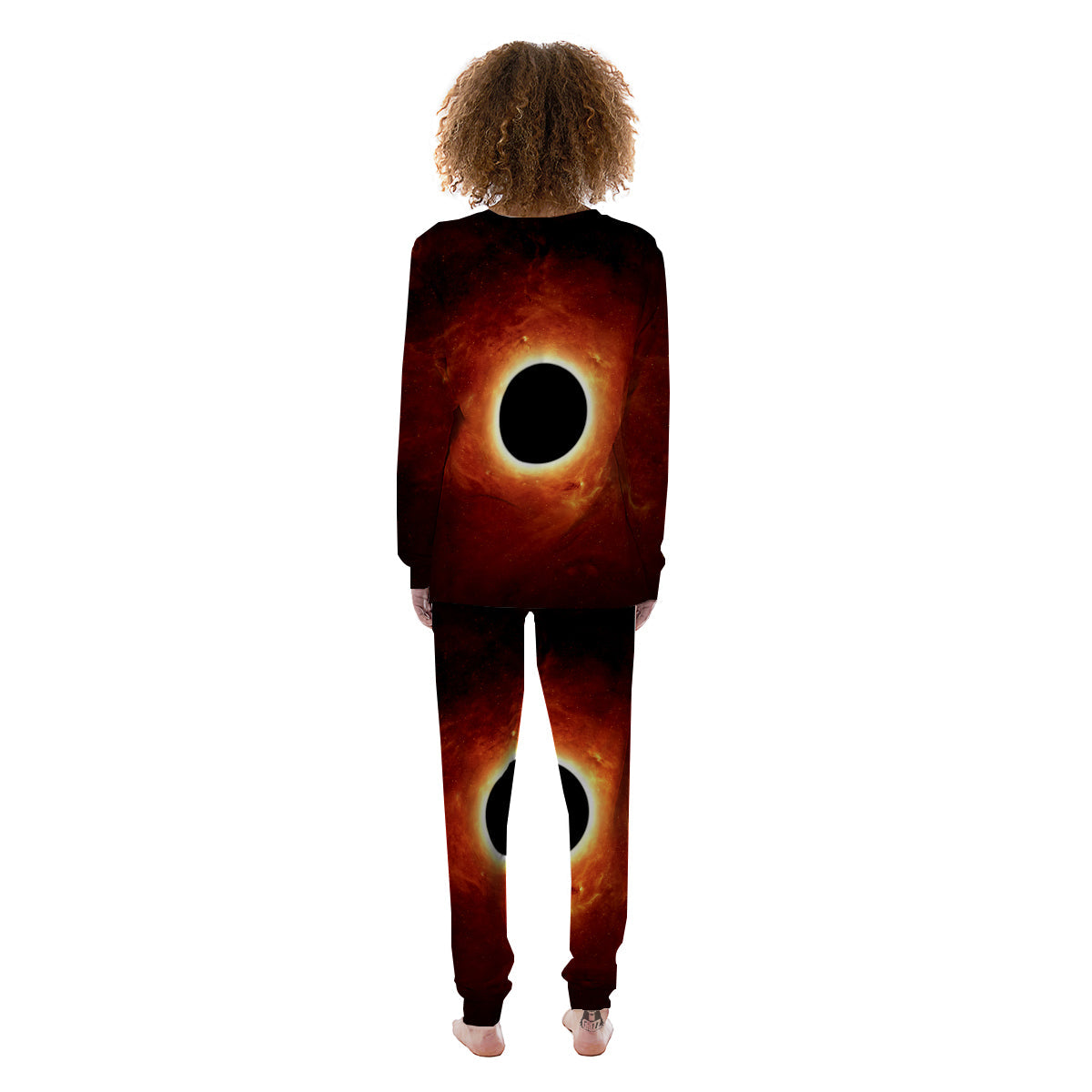 Black Hole Scientific Print Women's Pajamas-grizzshop