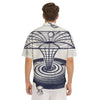 Black Hole Tattoo Print Men's Short Sleeve Shirts-grizzshop