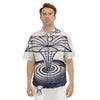 Black Hole Tattoo Print Men's Short Sleeve Shirts-grizzshop