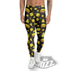 Black Holes And Cheese Print Pattern Men's Leggings-grizzshop