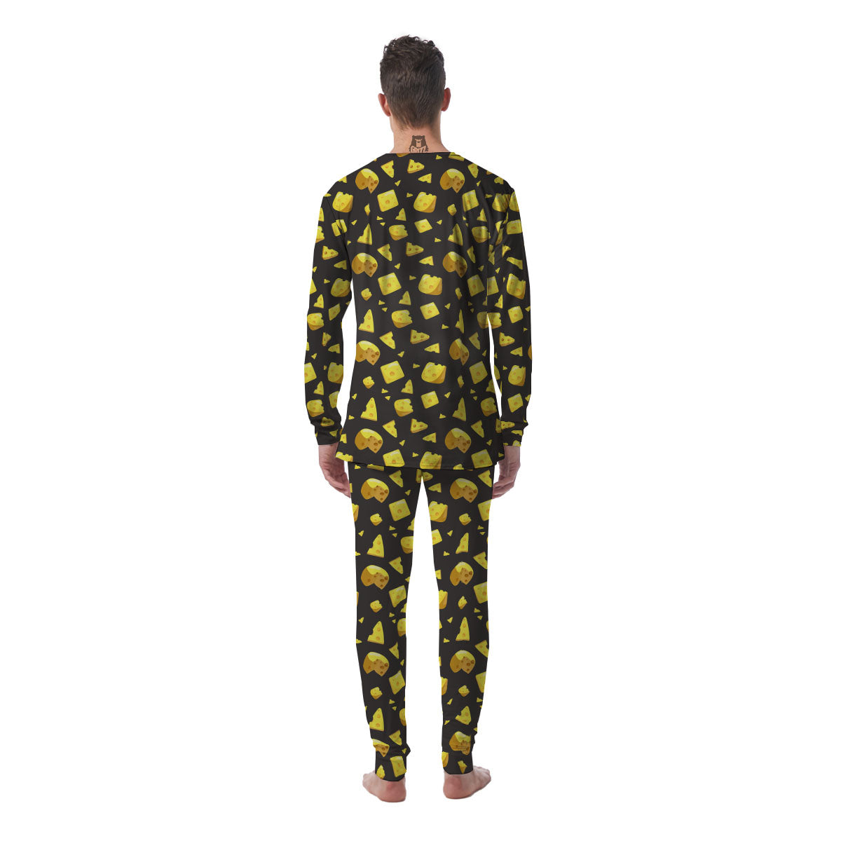 Black Holes And Cheese Print Pattern Men's Pajamas-grizzshop