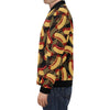 Black Hot Dog Pattern Print Men's Bomber Jacket-grizzshop