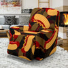 Black Hot Dog Pattern Print Recliner Cover-grizzshop