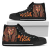 Black King Men's Classic High Top Canvas Shoes-grizzshop