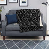 Black Leopard Print Pattern Blanket-grizzshop