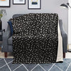 Black Leopard Print Pattern Blanket-grizzshop