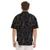 Black Magic Witch Hand Of Glory Print Men's Short Sleeve Shirts-grizzshop