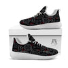 Black Magic Witch Hand Of Glory Print White Athletic Shoes-grizzshop