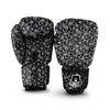 Black Paisley Bandana Print Boxing Gloves-grizzshop